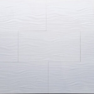 3D Muscle White Polished Wall