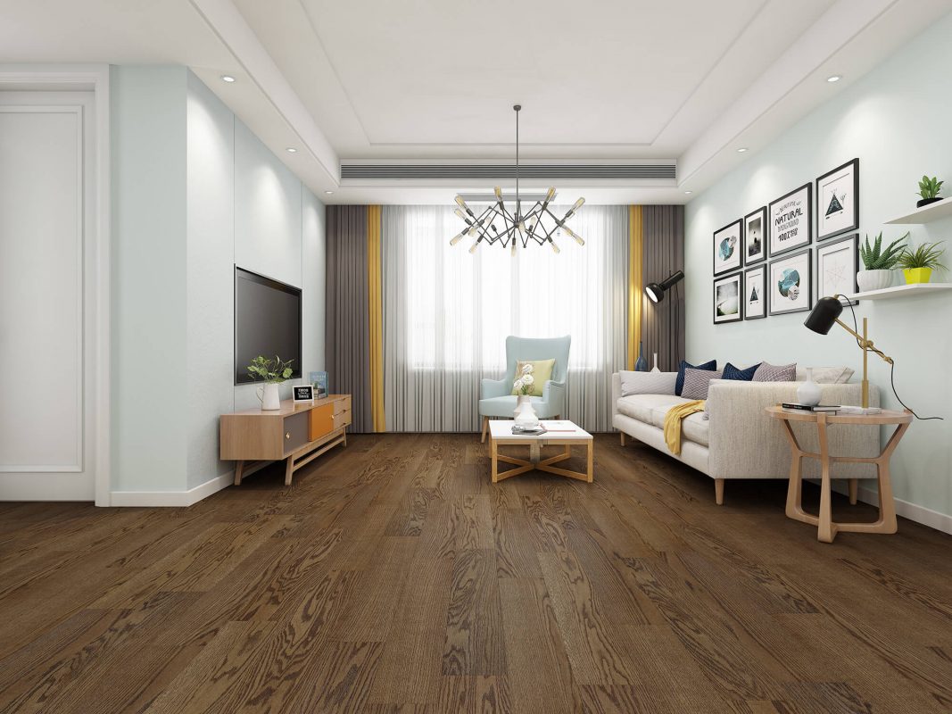 Mink red oak floor