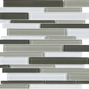 Mineral random strip mosaics