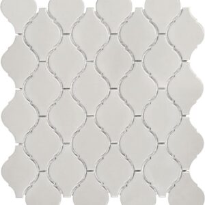 Warm grey glossy mosaics