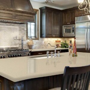Almond Roca Quartz Surface
