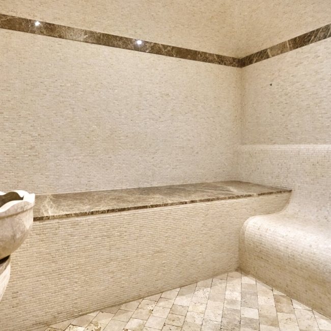 tiles sauna