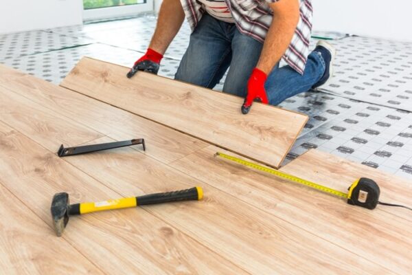 Laminate flooring installation in London, Ontario
