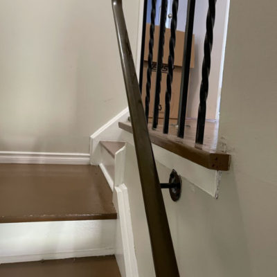 Image depicts old floors from a berber carpet flooring installation project in Brampton, Ontario.
