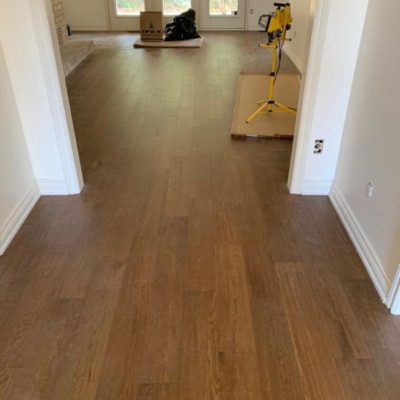 engineered hardwood flooring installation project in london