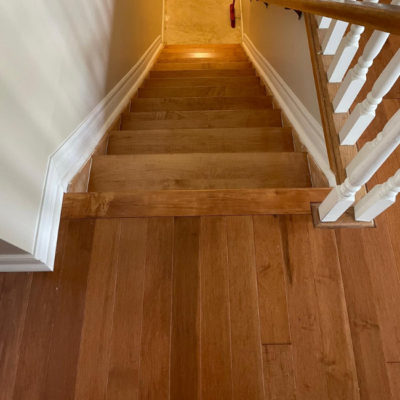 solid hardwood flooring installation project in london