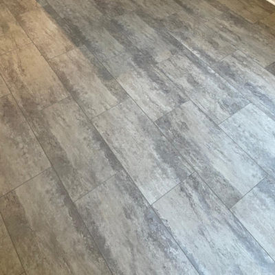 click vinyl tile installation project in London