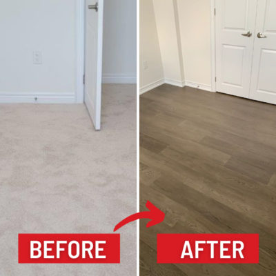 engineered hardwood installation in shelburne