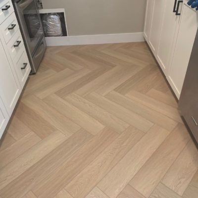 herringbone vinyl installation in ottawa