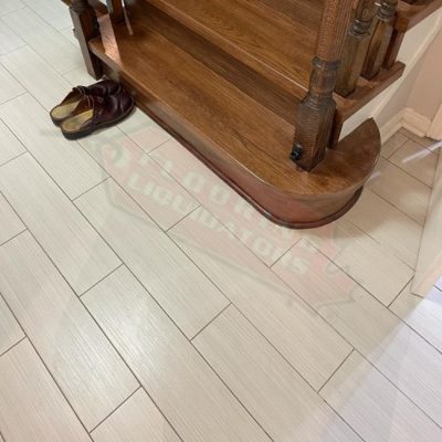 swapping vinyl tile click flooring project mississauga