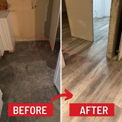 switching hardwood floors barrie before after