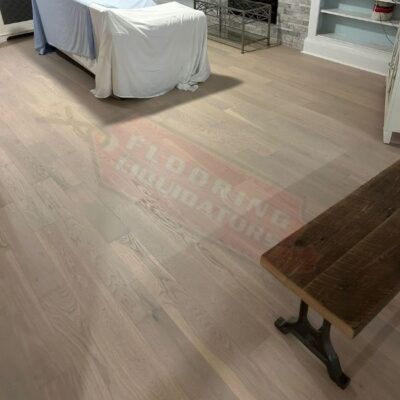 installing engineered hardwood throughout home