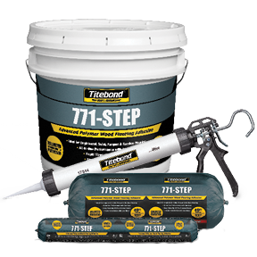TITEBOND 7719A, 771-Step Wood Flooring Adhesive MOISTURE & SOUND CONTROL 3.5 gallon