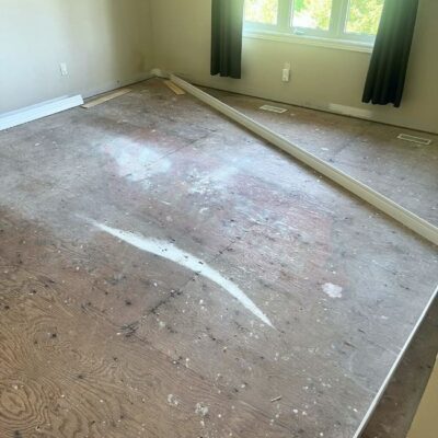 engineered hardwood in bright home