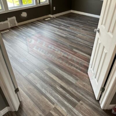 installing vinyl flooring in large home