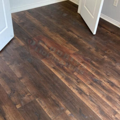 installing new vinyl click flooring in house