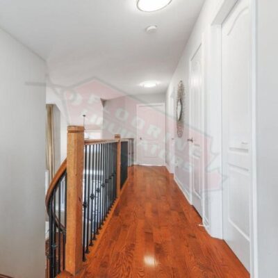 engineered hardwood installed in newly purchased home