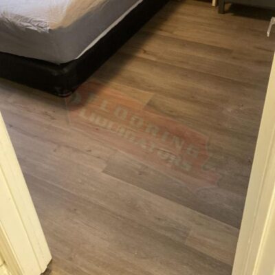 vinyl click flooring replacement in small home