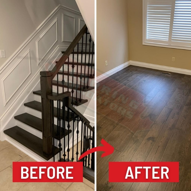 engineered hardwood installation from tile store oakville