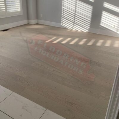 installing engineered hardwood in modern home