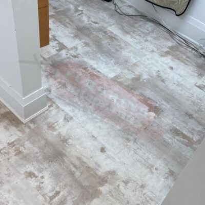 installing vinyl floor in office