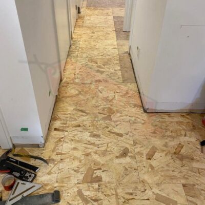 new vinyl floor install in house