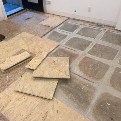 new vinyl flooring install in home