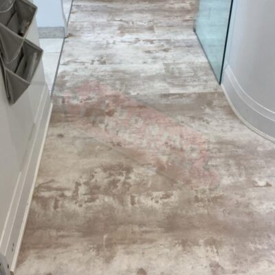 office installing vinyl flooring