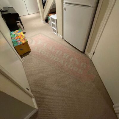 replacing floors in townhouse basement