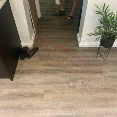home renovation new vinyl floor install