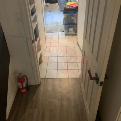 home renovation new vinyl floors installation
