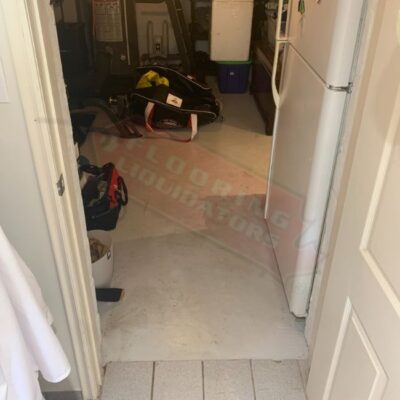 installing new vinyl floors in home renovation