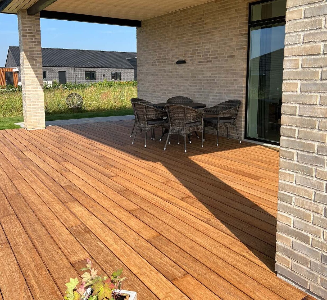 Ambooo - German Engineered Bamboo Decking Boards Sand 3/4" Ambooo - German Engineered Bamboo Decking Boards Sand 3/4"