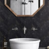 NESHADA - MARBLE - 1" X 4" CARRARA HERRINGBONE