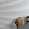 NESHADA - MARBLE - 1" X 4" CARRARA HERRINGBONE